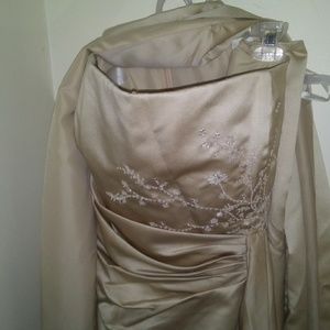 Davids Bridal Champagne Wedding/Bridal Gown